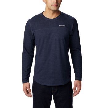 Columbia Muške Majice S Kapuljačom - Rugged Ridge Long Sleeve Crew Tamnoplave | MKTE-46071
